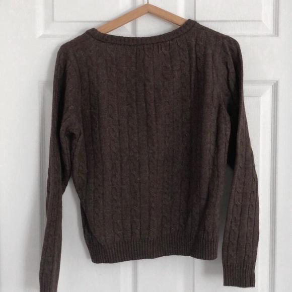 Brown wool blend sweater - Picture 2 of 5